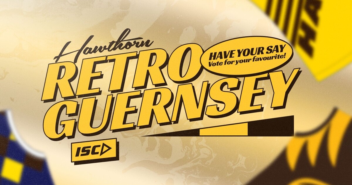 Vote for Hawthorn’s inaugural retro guernsey
